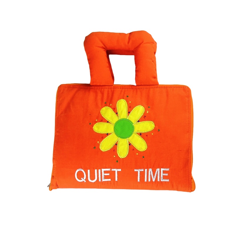 My Quiet Time Activity Cloth Book - Orange