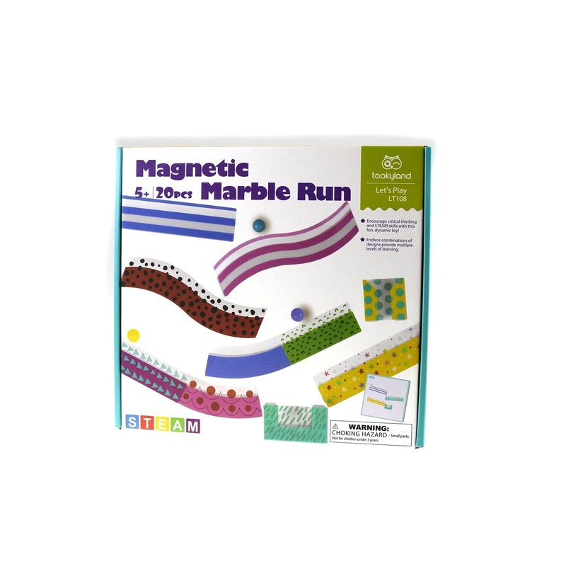 Tookyland - 20 pcs Magnetic Marble Run