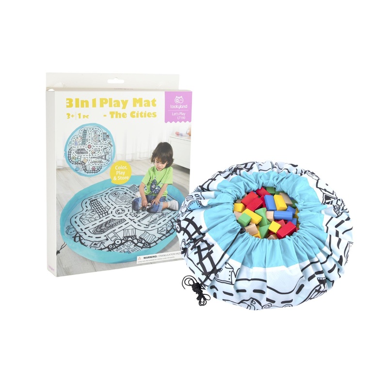 Tookyland - 3 in 1 Storage bag & Playmat - The Cities (LT190)