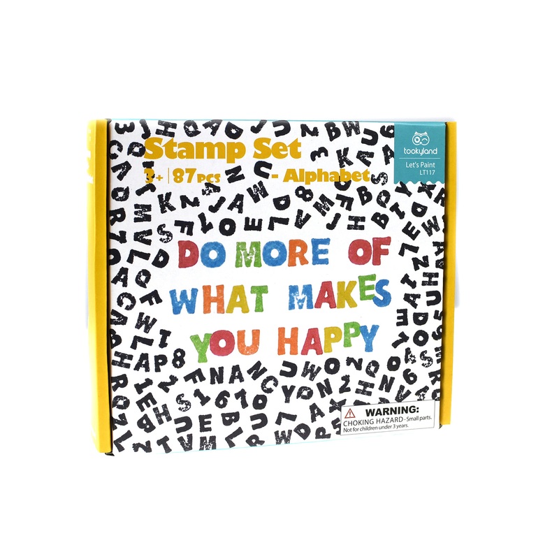 Tookyland 87 pcs Alphabet Stamp Set