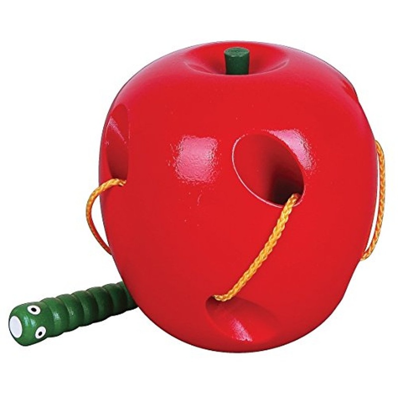Viga -  Wooden Threading Apple and Caterpillar