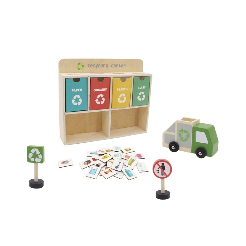 Wooden Recycling Centre Playset