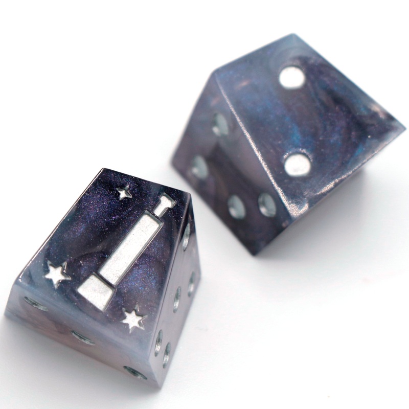 Amethyst Moon - Chiral d6 Pair