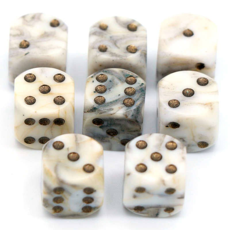 Moss Marble - 8d6 Pip Set