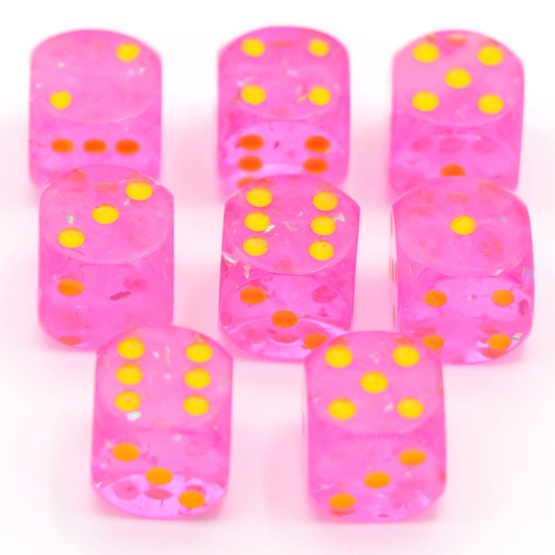 Pretty in Pink - 8d6 Pip Set