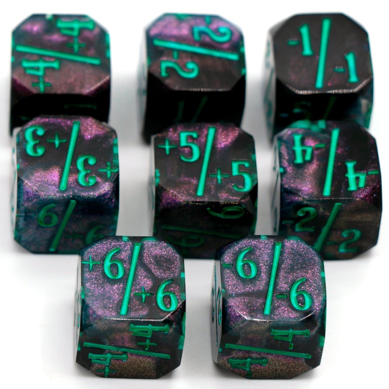 The Discovery of Magic - 8d6 MtG Counter Set
