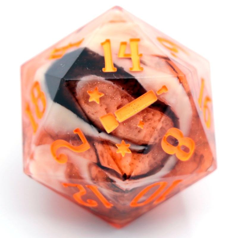 Tiger Stripes - 27mm d20 Chonk