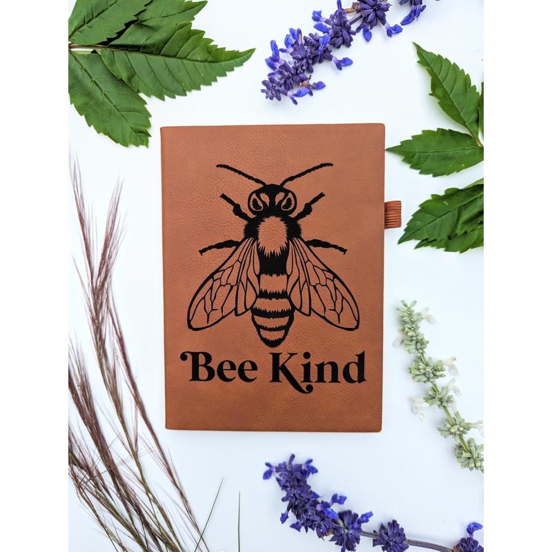 Bee Kind | Vegan Leather Mini Dot Journal (T)
