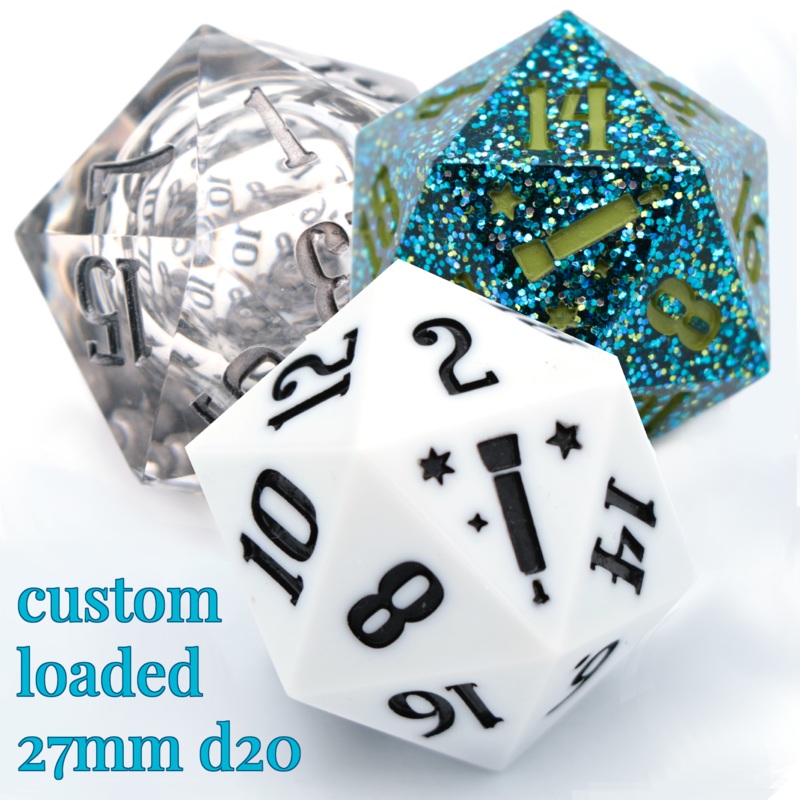 Custom Loaded 27mm d20 Chonk