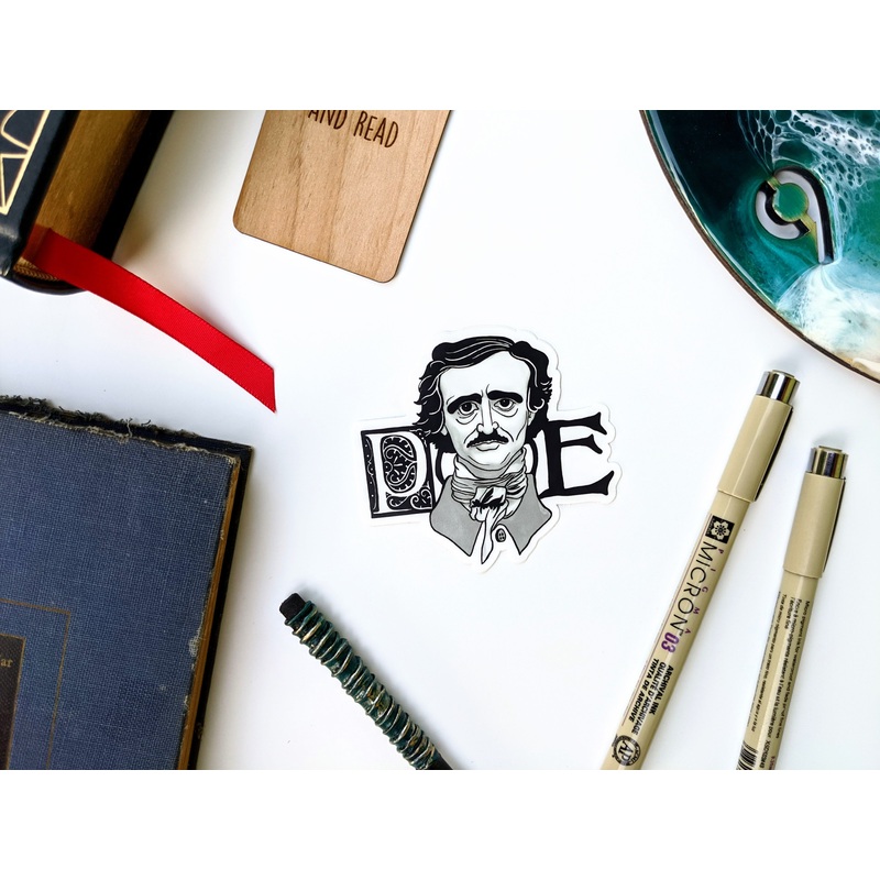 Edgar Allen Poe | Literary Figures Sticker (T)