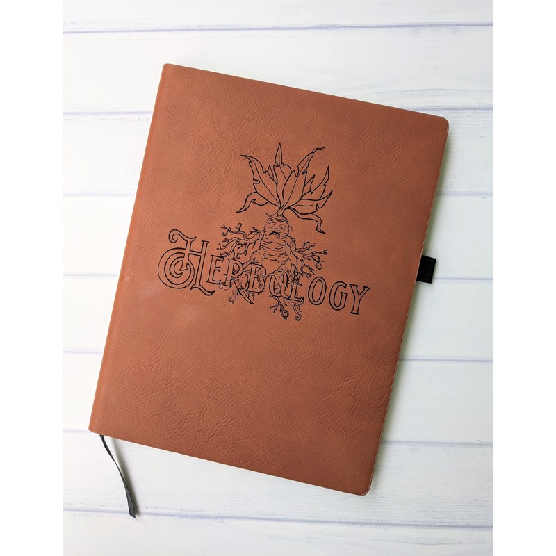 Herbology | Vegan Leather Lined Journal (T)