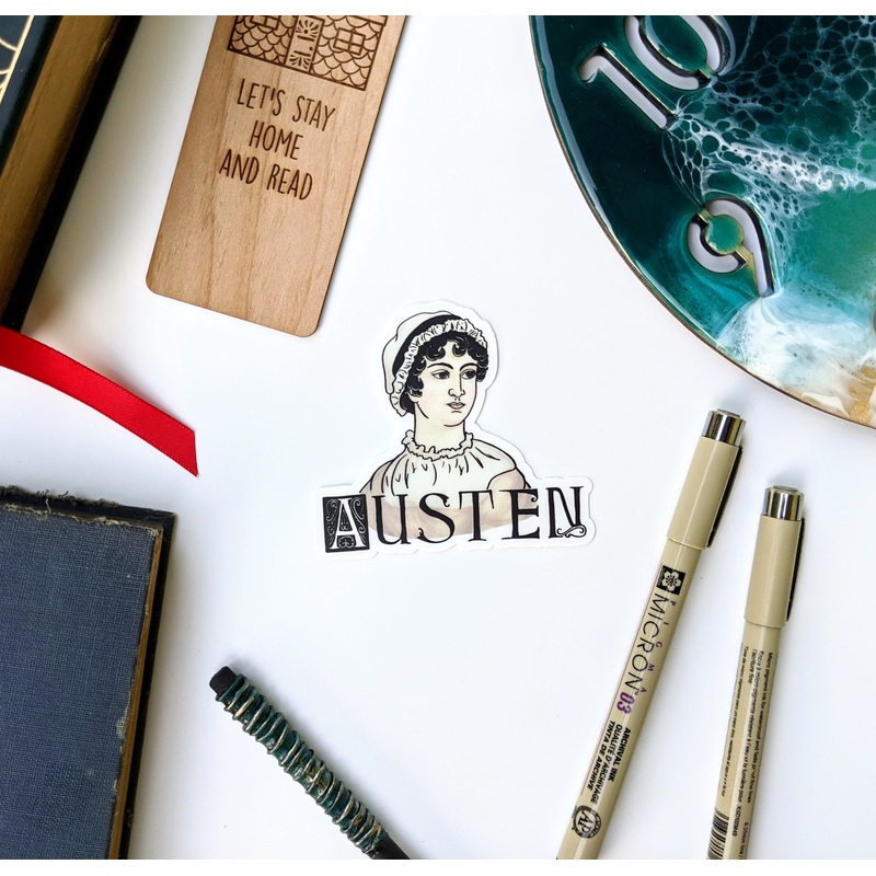 Jane Austen | Literary Figures Sticker (T)