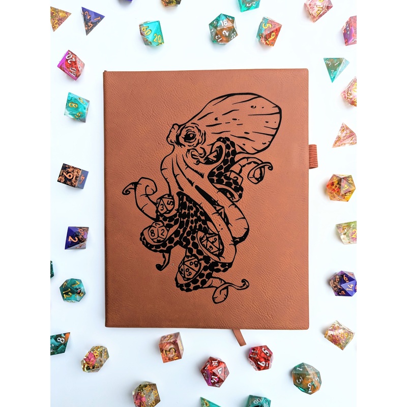 Kraken of Holding | Vegan Leather D&D Campaign Journal