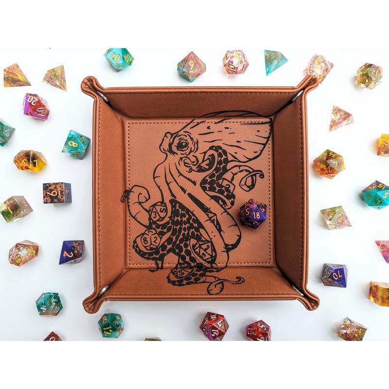 Kraken of Holding | Vegan Leather Dice Rolling Tray
