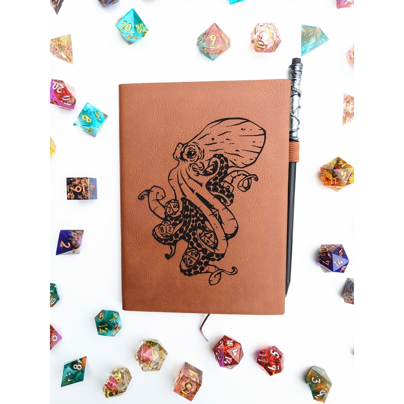 Kraken of Holding | Vegan Leather Mini Dot Journal