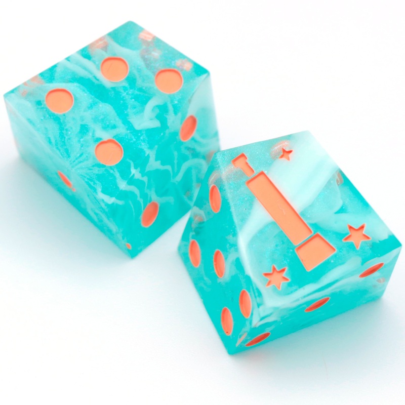 Seafoam - Chiral d6 Pair