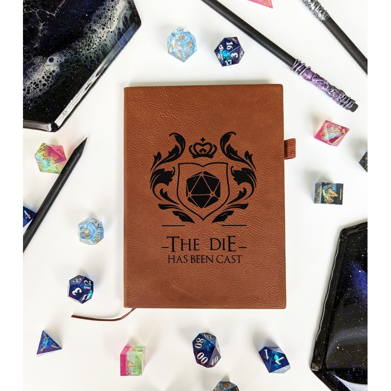 The Die Has Been Cast | Vegan Leather Mini Dot Journal