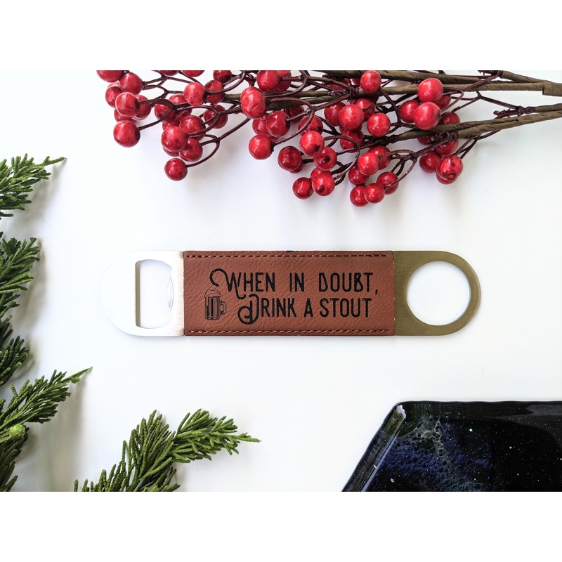 When in Doubt | Vegan Leather Bottle Opener