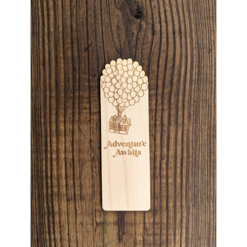 Adventure Awaits | Engraved Wooden Bookmark (T)