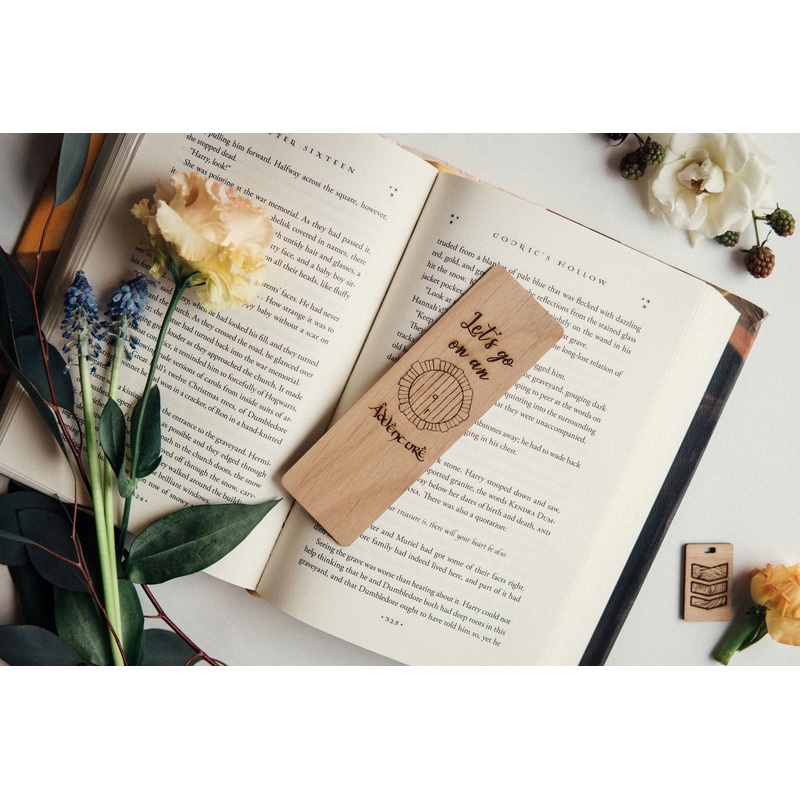 Adventure Hobbit Hole | Engraved Wooden Bookmark