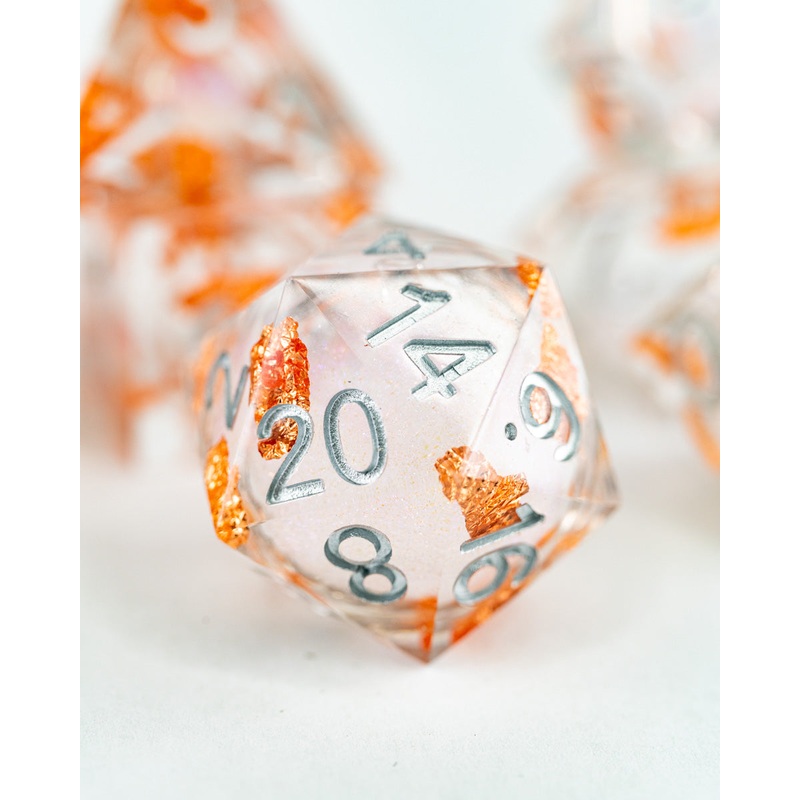 Alms for Angels | 7 Piece Liquid Core Dice Set