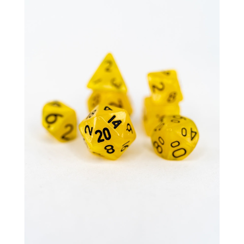 Dandelion | 7 Piece Mini Acrylic Polyhedral Dice Set