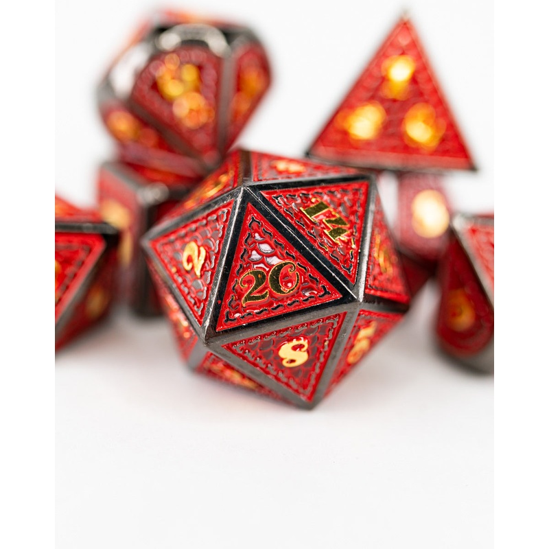 Devil's Bargain | 7 Piece Metal Dice Set