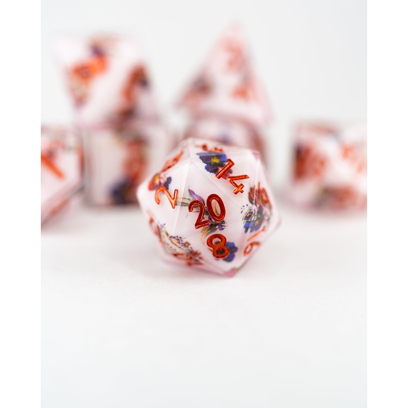 Dollhouse | Double Cast | 7 Piece Sharp Edge Resin Dice Set