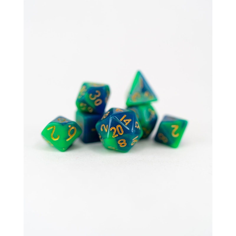 Doxycide | 7 Piece Mini Acrylic Polyhedral Dice Set