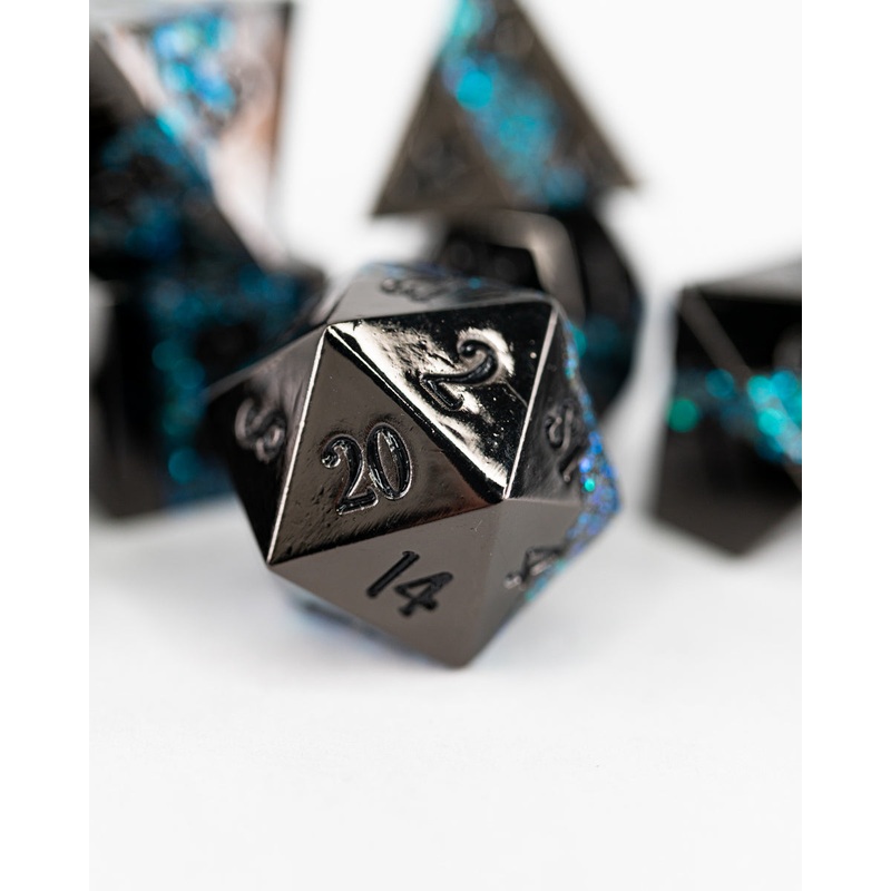 Fool's Tide | 7 Piece Metal Dice Set