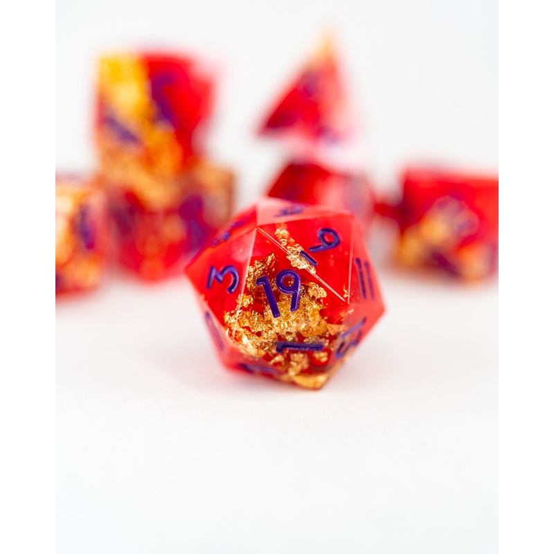 High Sun Festival | 7 Piece Sharp Edge Resin Dice Set