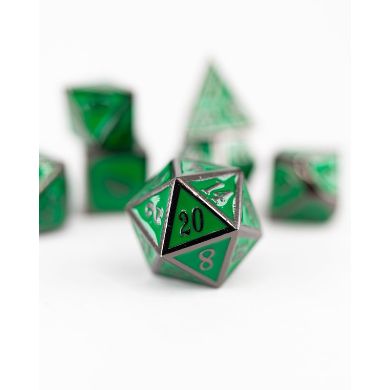 Maxwell's Chance | 7 Piece Metal Dice Set