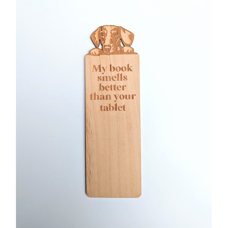 My Book Smells Better | Engraved Wooden Bookmark (T)