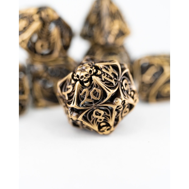 Requiem | Hollow | 7 Piece Metal Dice Set