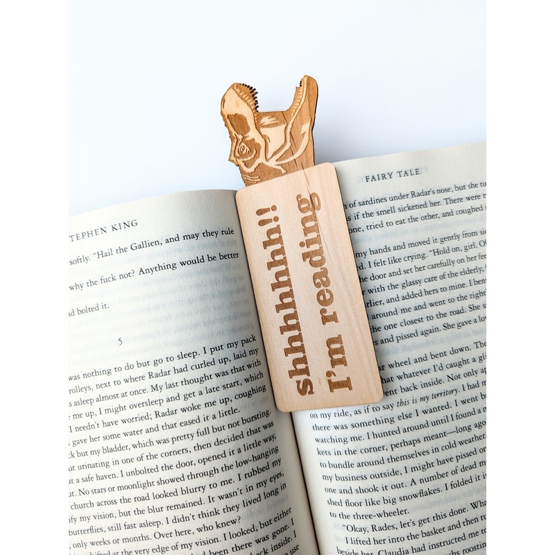 Shhhh!! I'm Reading | Engraved Wooden Bookmark (T)