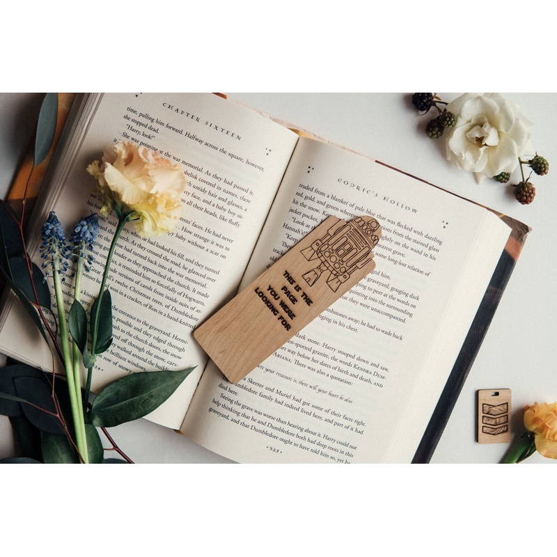 This Is The Page You Were Looking For | Engraved Wooden Bookmark (T)