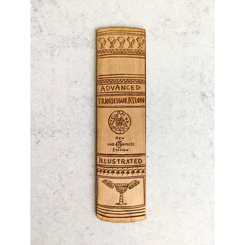 Advanced Transfiguration | Harry Potter | Engraved Wooden Bookmark (T)