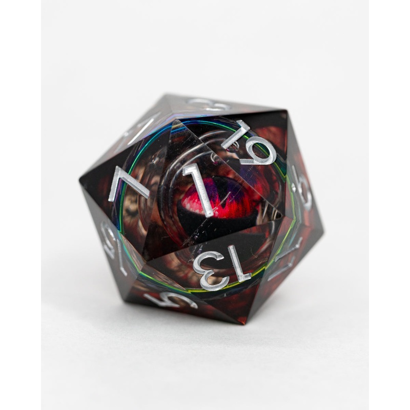 And In The Darkness Bind Them | Ring Inclusion with Watching Eye | 33MM Sharp Edge D20