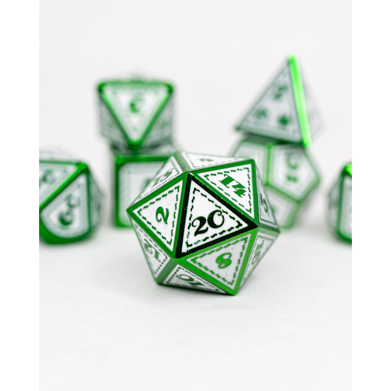 Ceili Dance | 7 Piece Metal Dice Set