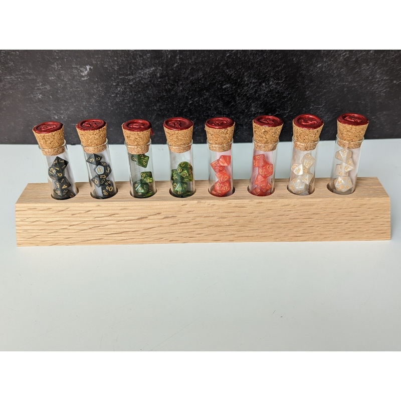 Dice Display Stand | Mini Dice Vials | Large Pyramid