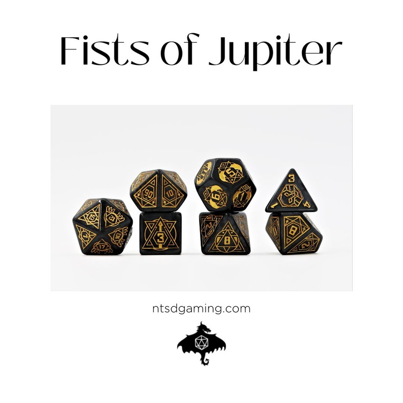 Fist of Jupiter | 7 Piece X-Large Acrylic Dice Set