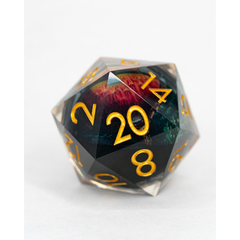 Godzilla | Floating Eye Inclusion | 50MM Sharp Edge D20