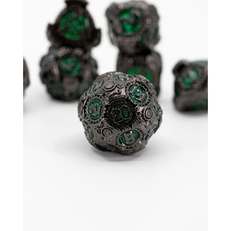 Grike | 7 Piece Metal Dice Set