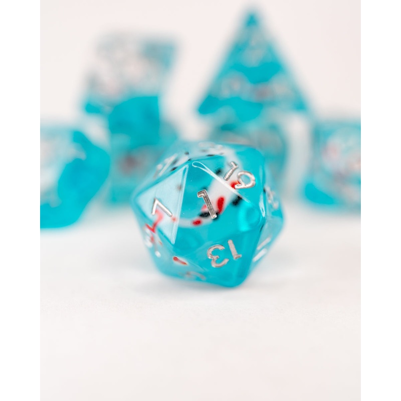 Koi | 7 Piece Acrylic Inclusion Dice Set