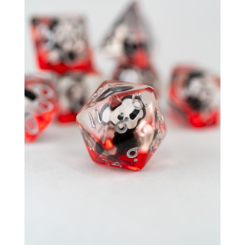 Ol' Scratch | Grim Reaper | 7 Piece Acrylic Inclusion Dice Set