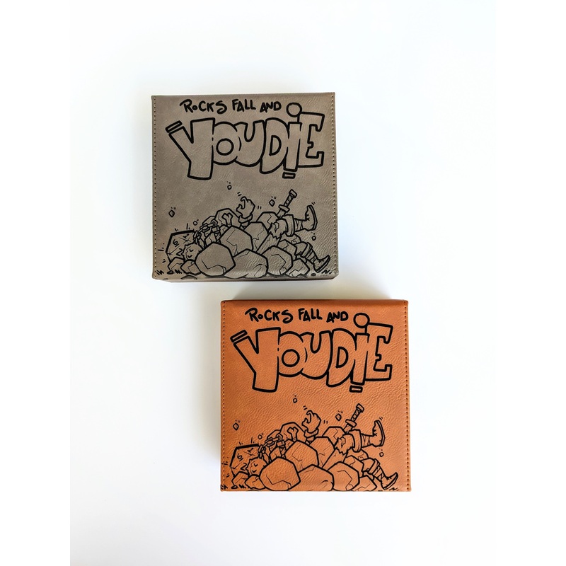 Rocks Fall | Vegan Leather Dice Box