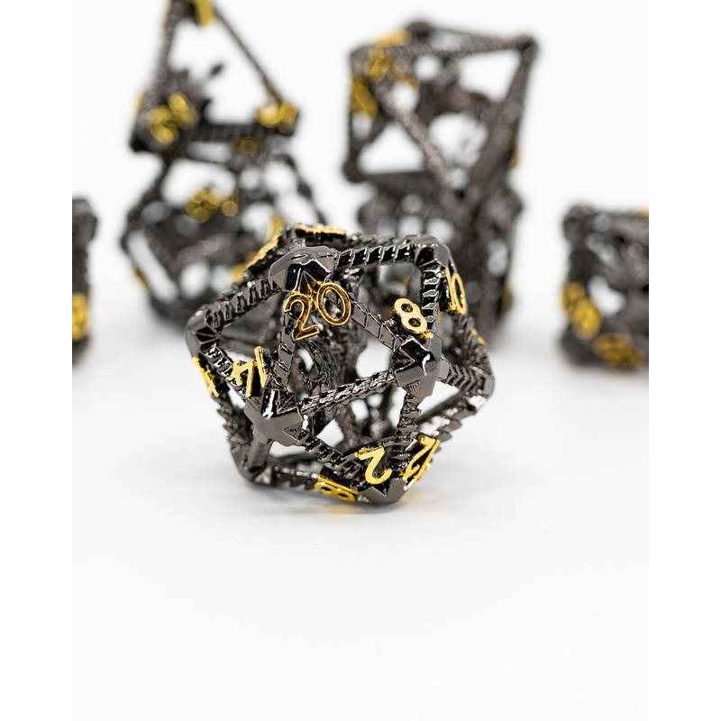 Spite Shackled | Hollow Dragon Core | 7 Piece Metal Dice Set