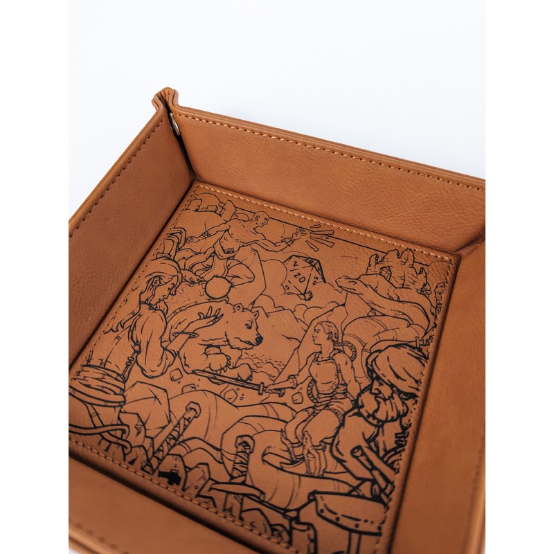 The Beginning | Vegan Leather Dice Rolling Tray