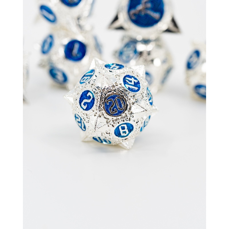 The Captain's Laws | 7 Piece Metal Dice Set
