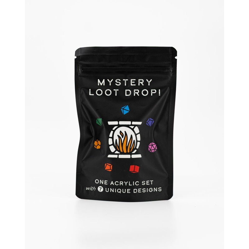 Unique Acrylic Set | Each Dice With A Unique Design | Mystery Loot Drop
